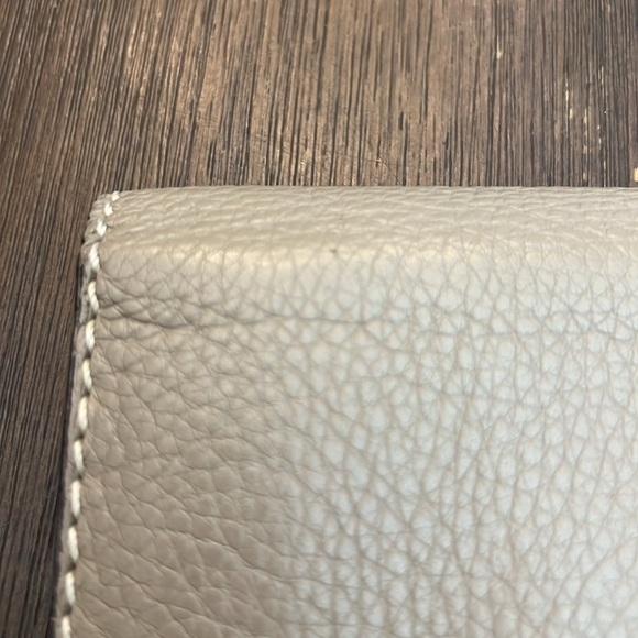 Pre-loved Authentic Chloé Marcie Long Leather Wallet - Dove Gray - Picture 6 of 11